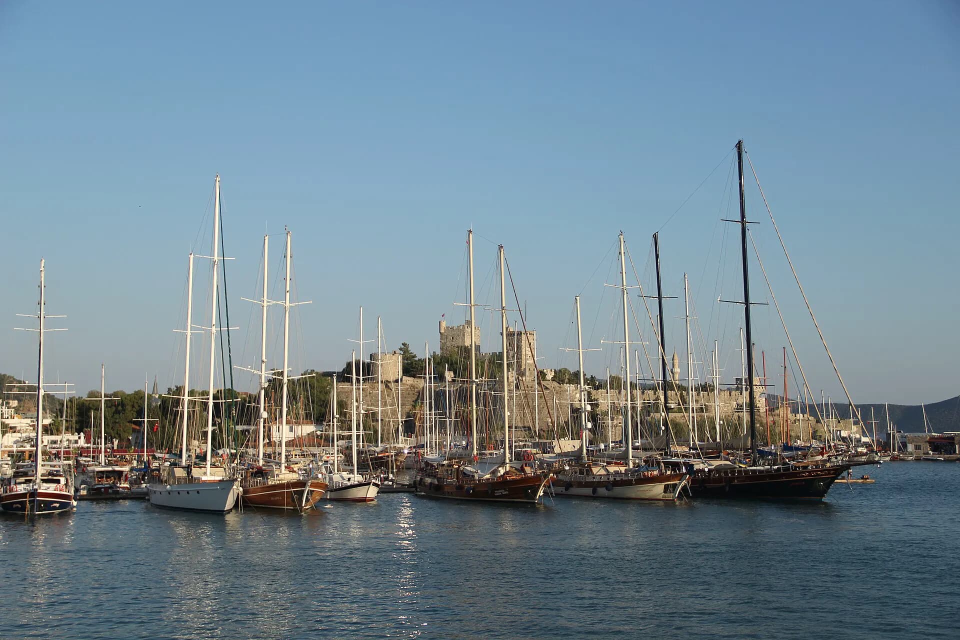 Bodrum Castle and sailboats