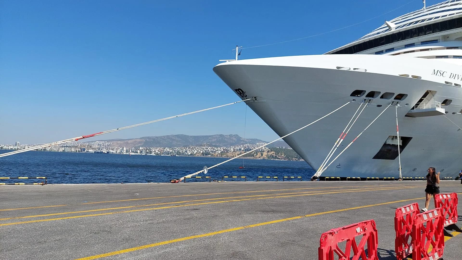 Cruise ship at the Port of Izmir