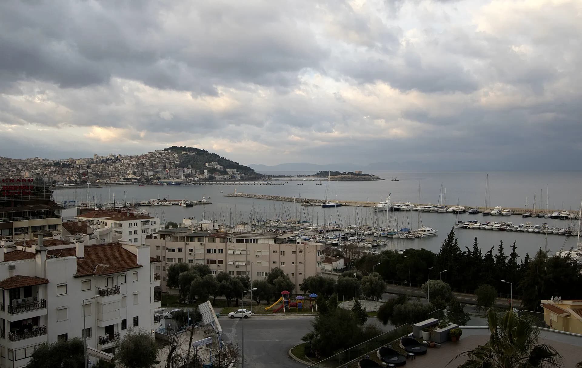 Kusadasi Marina and coastline
