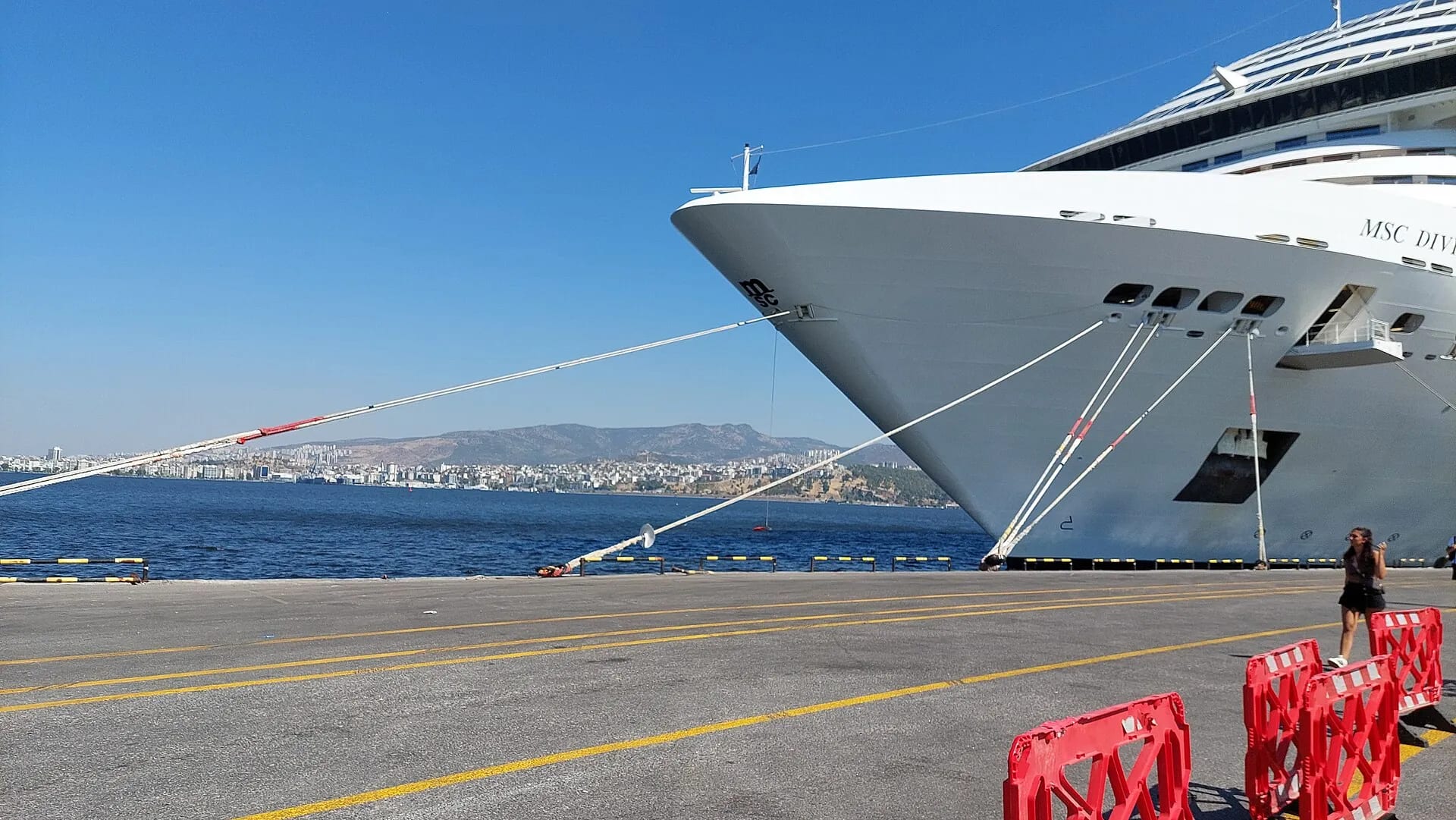 Cruise ship at the Port of Izmir