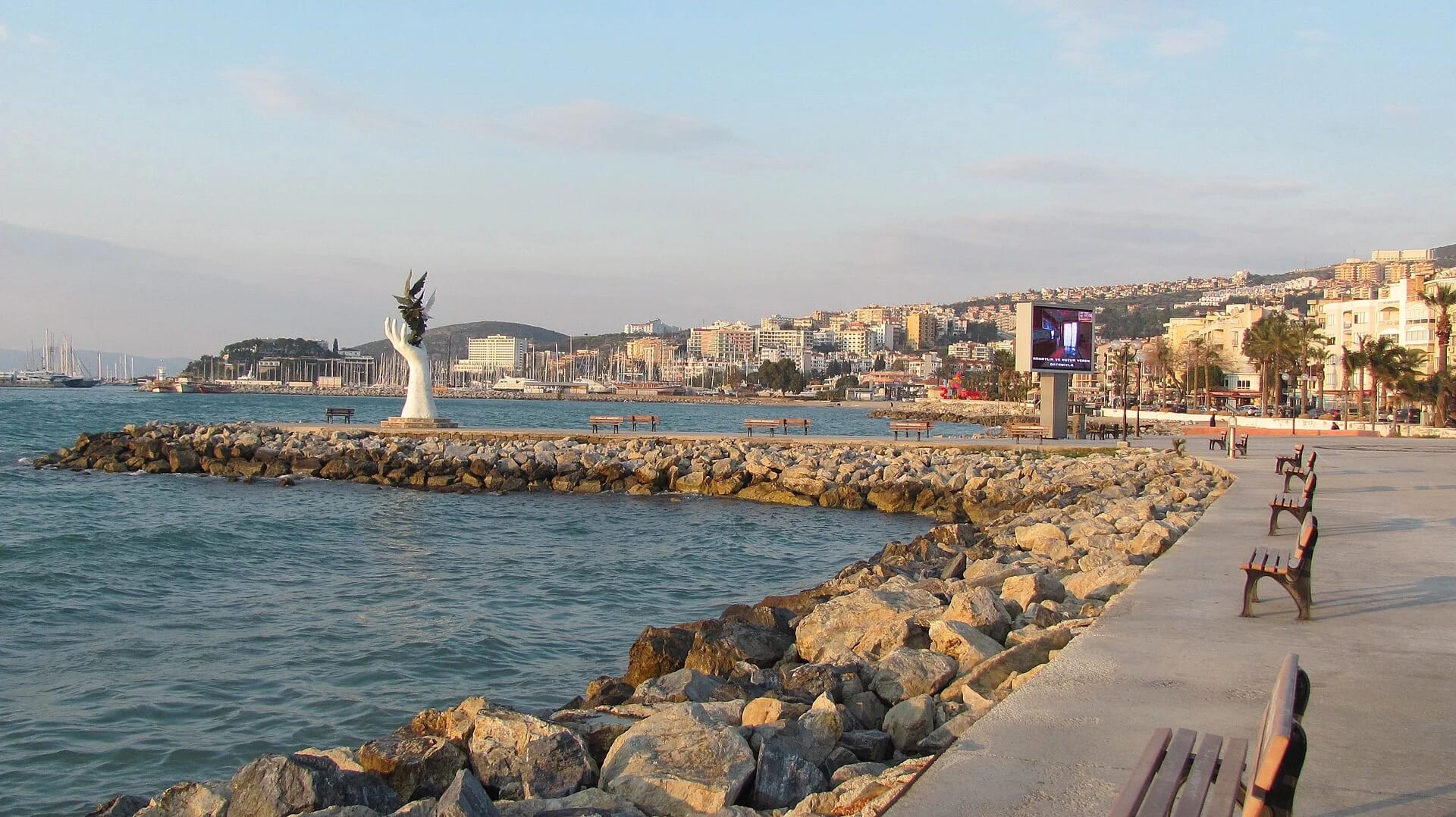 Kuşadası waterfront and shoreline