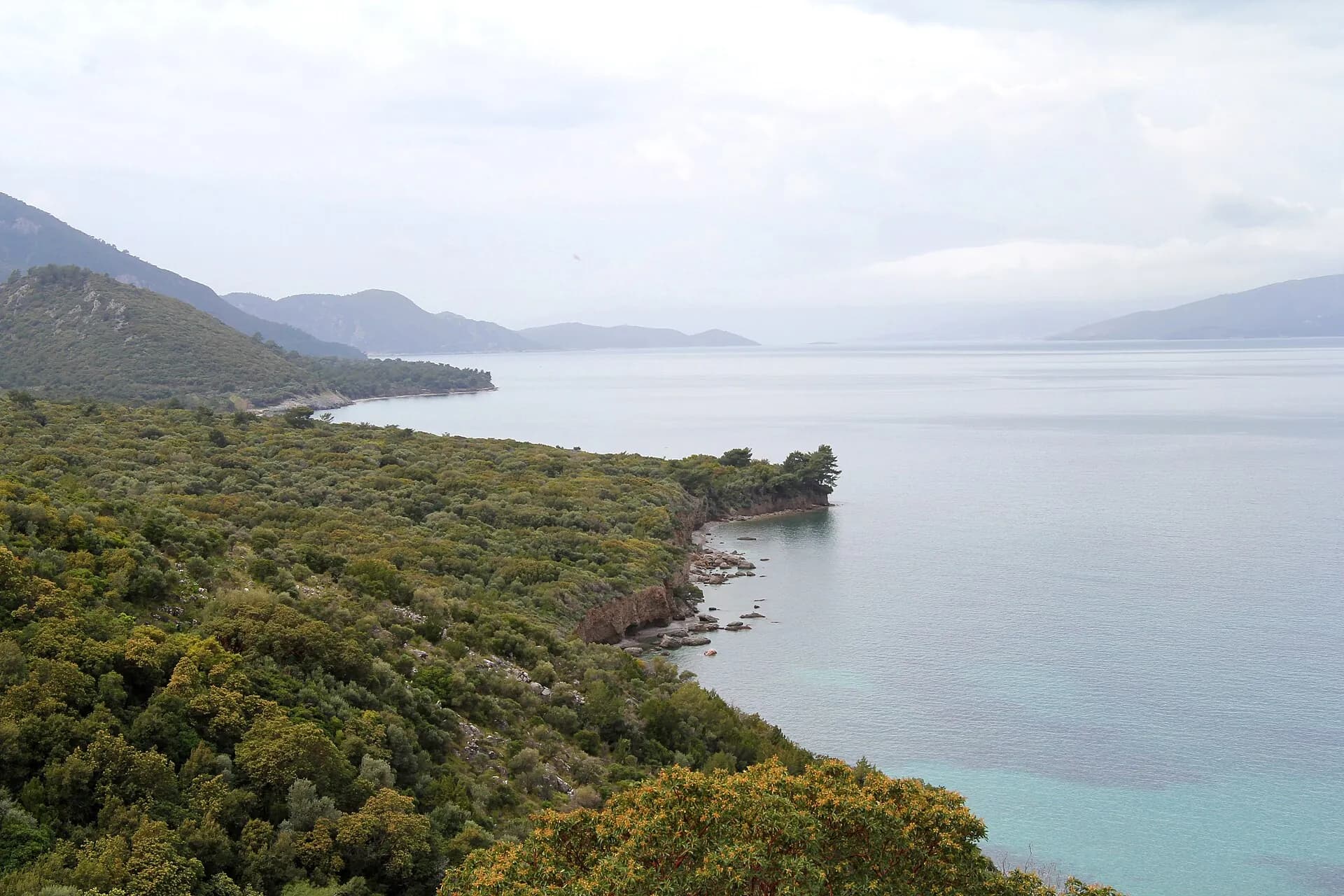 Dilek Peninsula nature and coastal landscape near Kusadasi