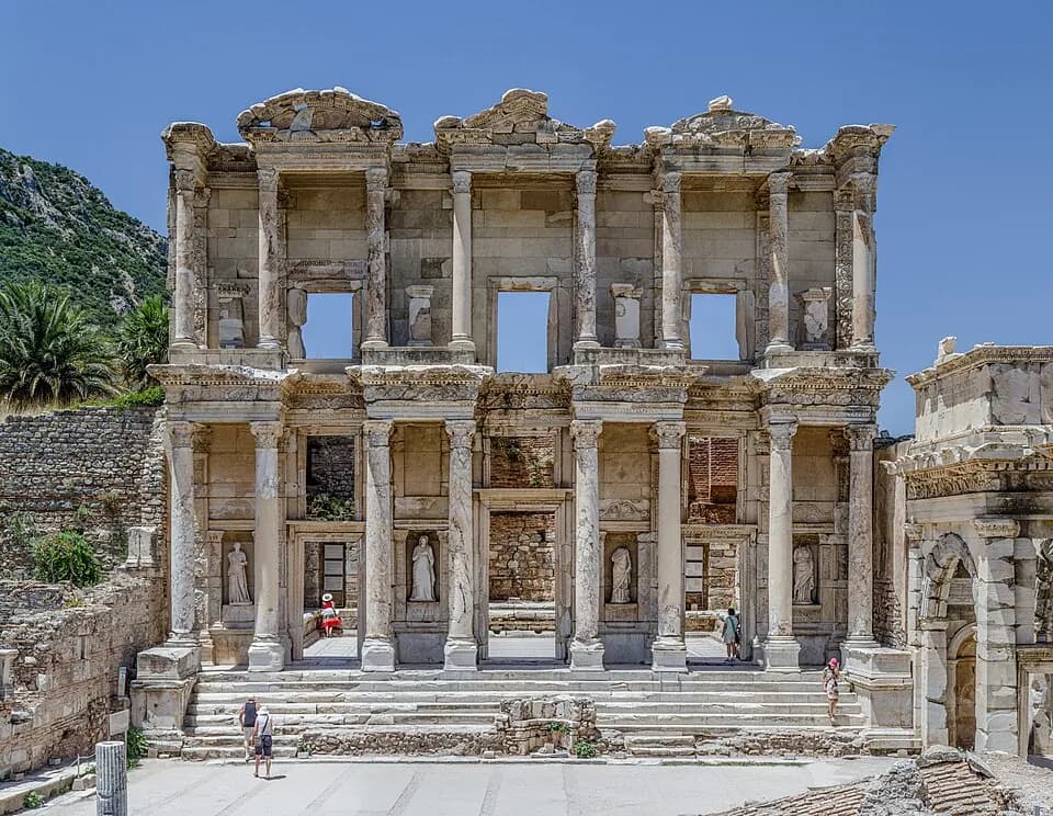 Library of Celsus inside Ephesus Ancient City on a tour from Kusadasi