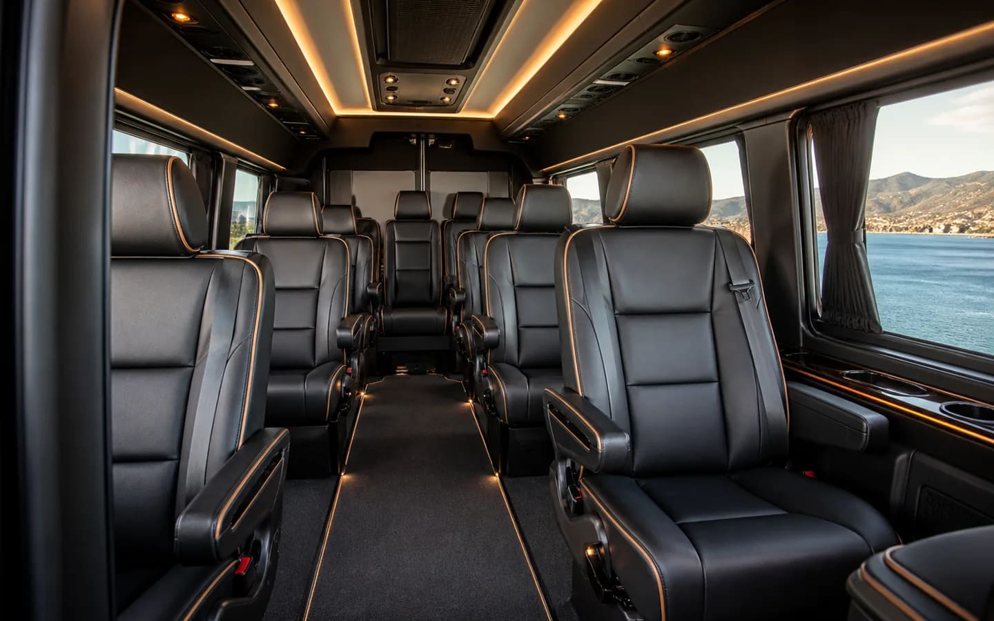 Representative Turkish VIP Sprinter interior for a Bodrum Airport to Kusadasi transfer